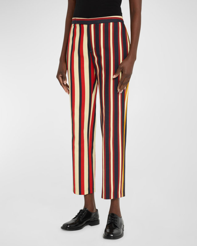 Eton Striped Narrow Trousers